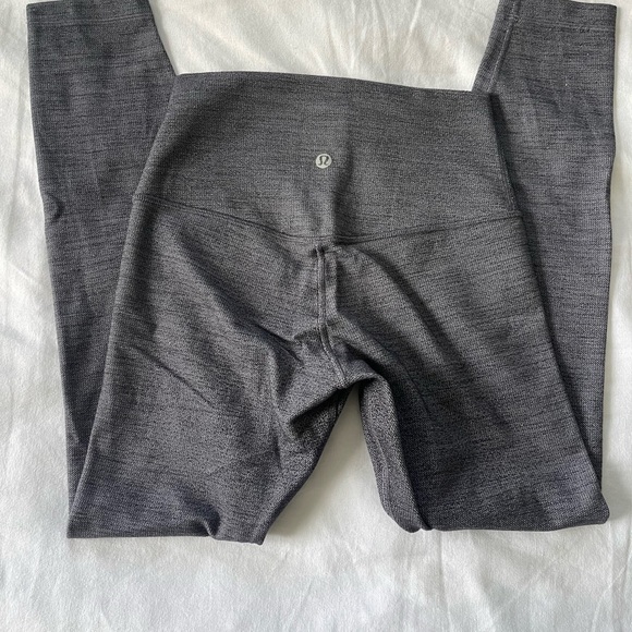 NWOT Lululemon Align Pant Mini Heathered Herringbone Heathered Black 4 - Picture 8 of 10